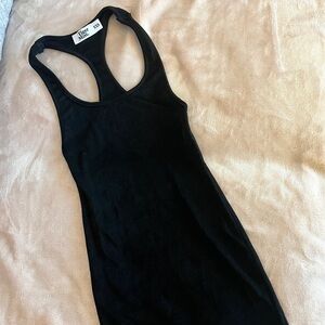 Tiger Mist Black Racerback Mini Dress